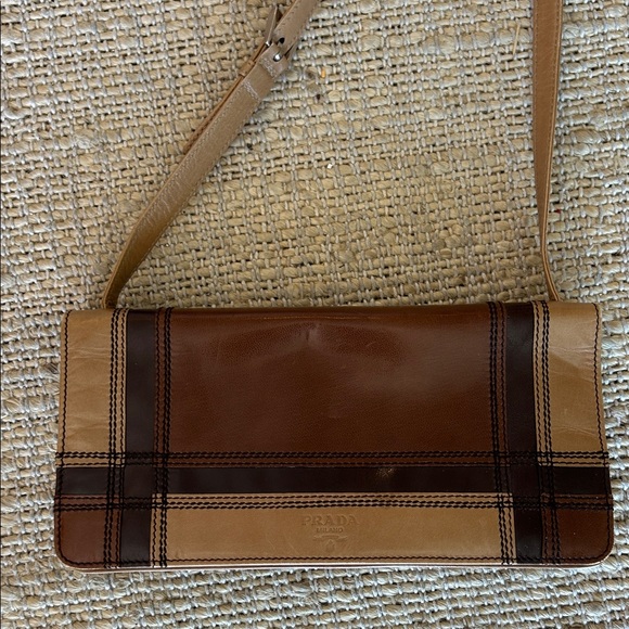 Prada Leather Bag in Brown and Tan - Picture 14 of 14